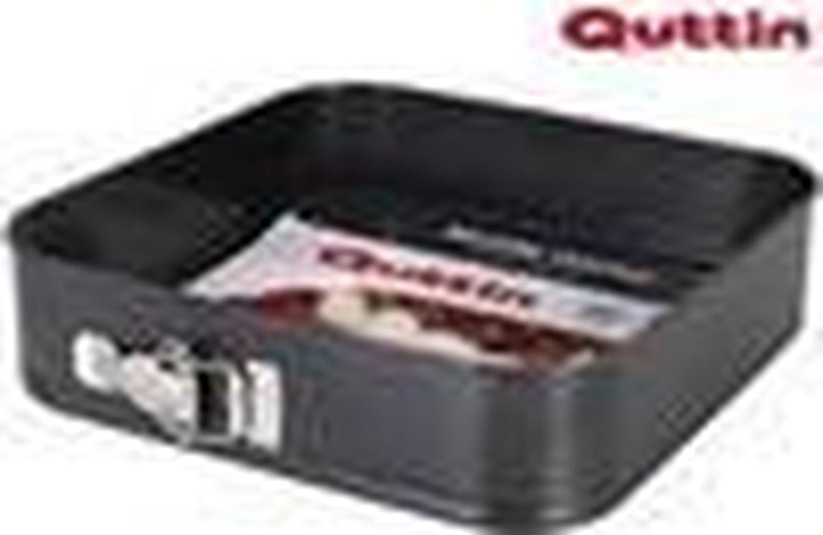 Quttin vierkante springvorm 28 x 28 cm zwart