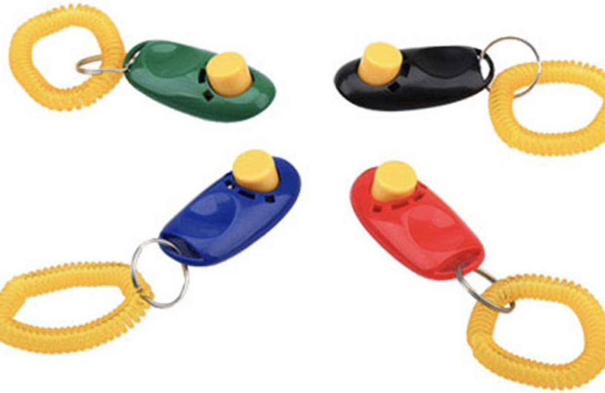 Handzame clicker voor clicker training - Blauw