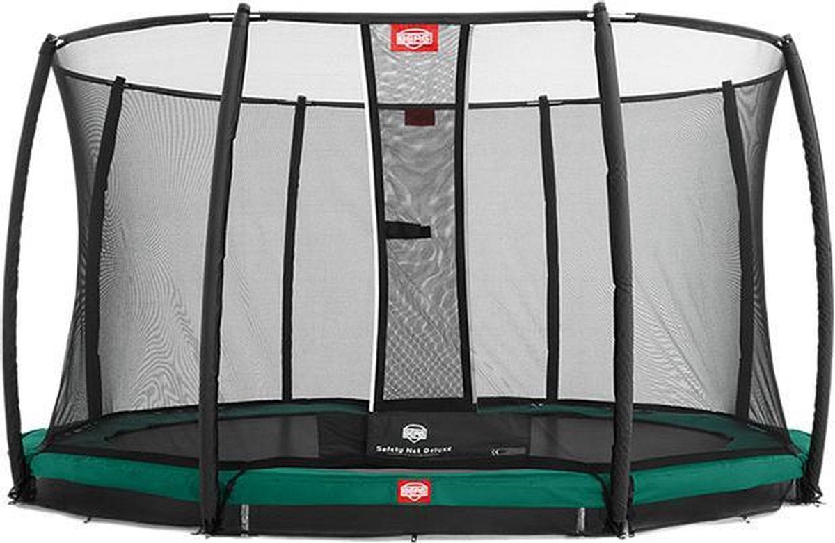 BERG Champion InGround Trampoline - 330 cm - Inclusief Veiligheidsnet Deluxe - Groen