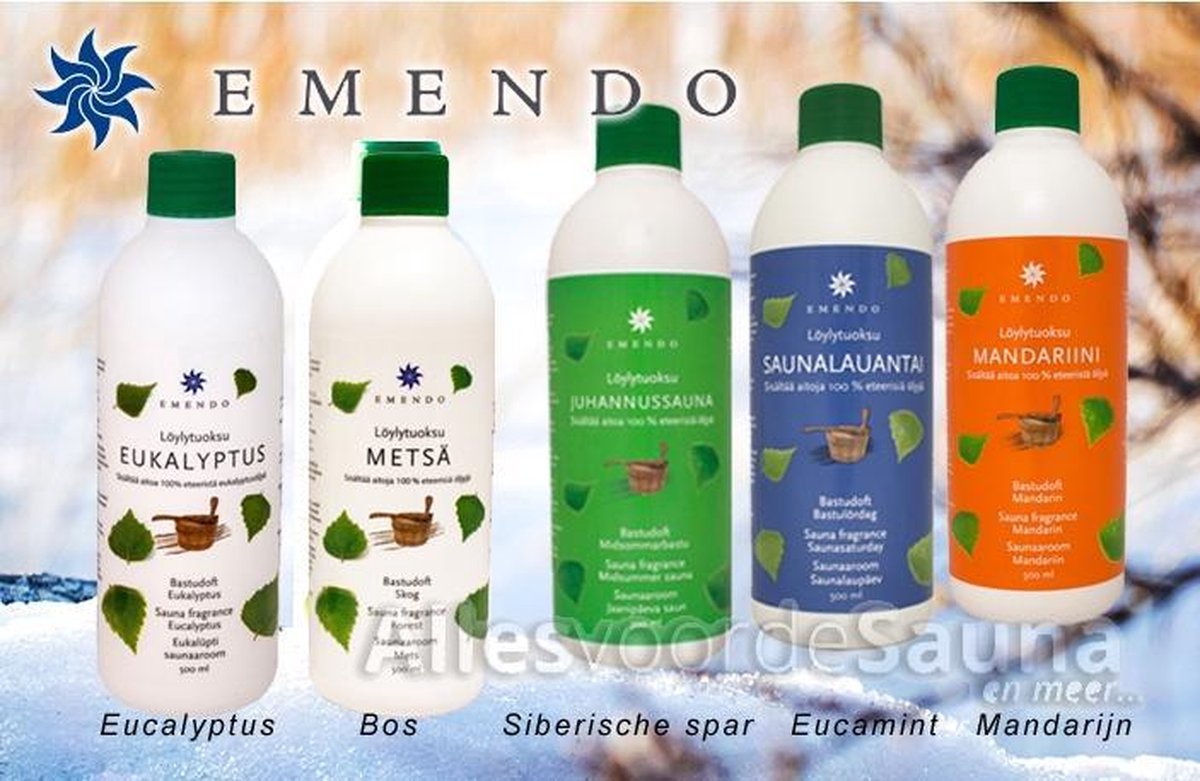 Sauna opgiet set Bos 5 x 500ml Eucalyptus