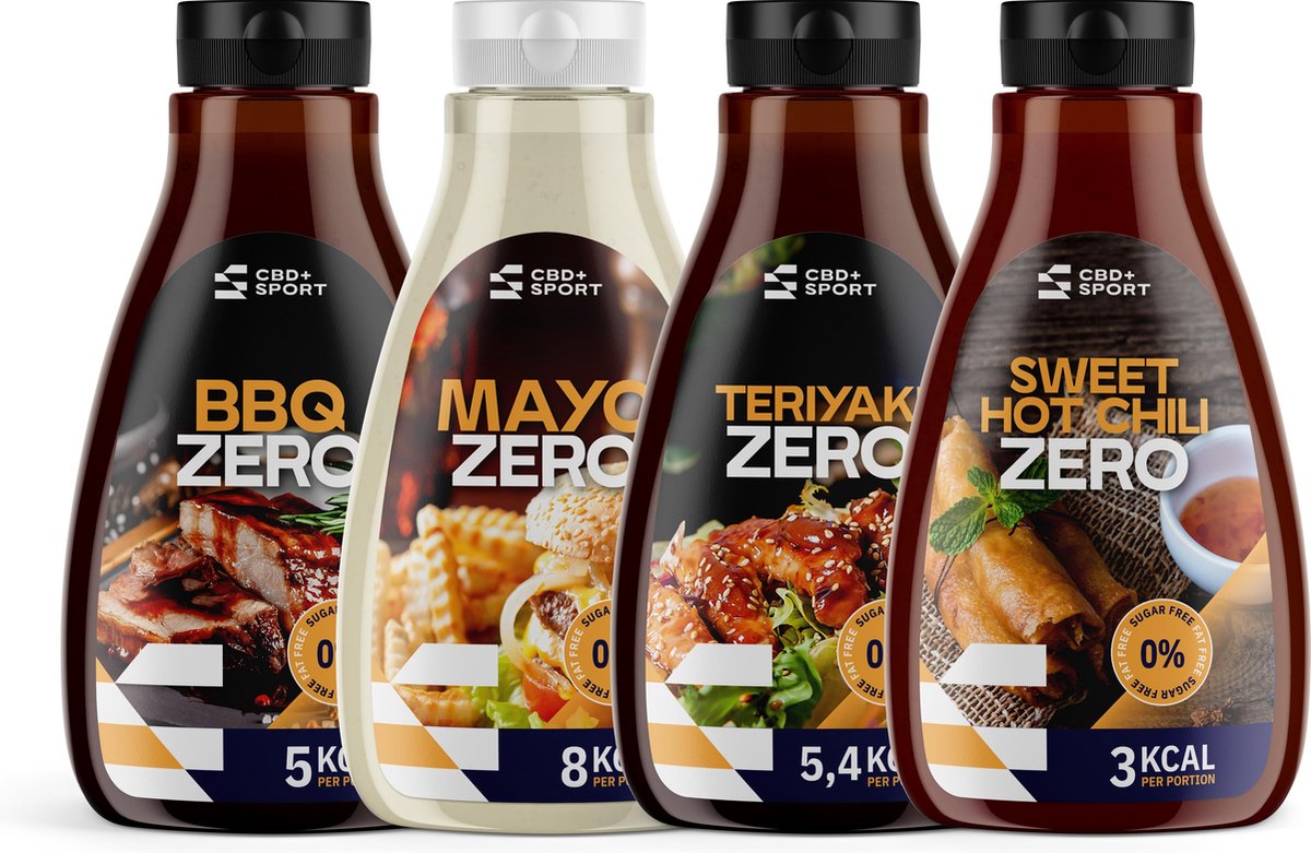 CBD+SPORT - 4x Zero Saus - Teriyaki