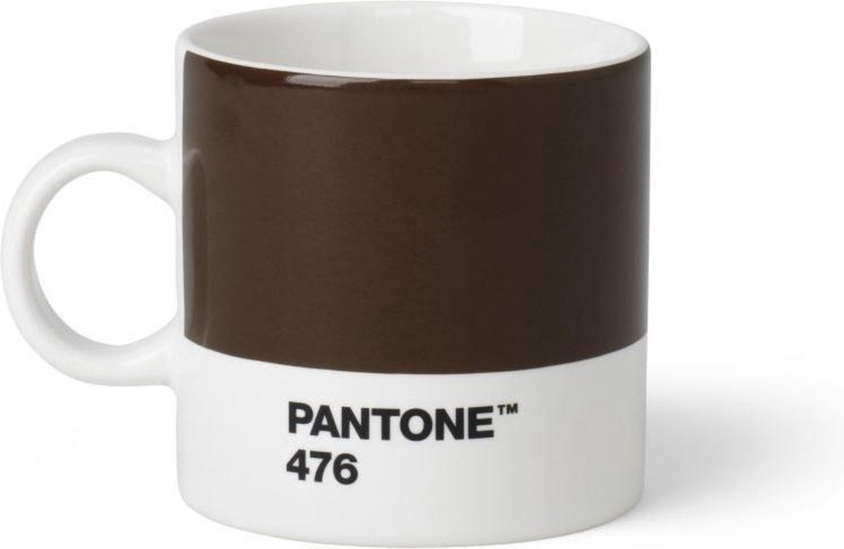 Pantone Espressokop 120 Ml Keramiek Bruin/wit