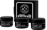 Unieke baardbalsem 3 stuks met CBD. Speciale gift-set. Heerlijke geuren: Honing/Eik