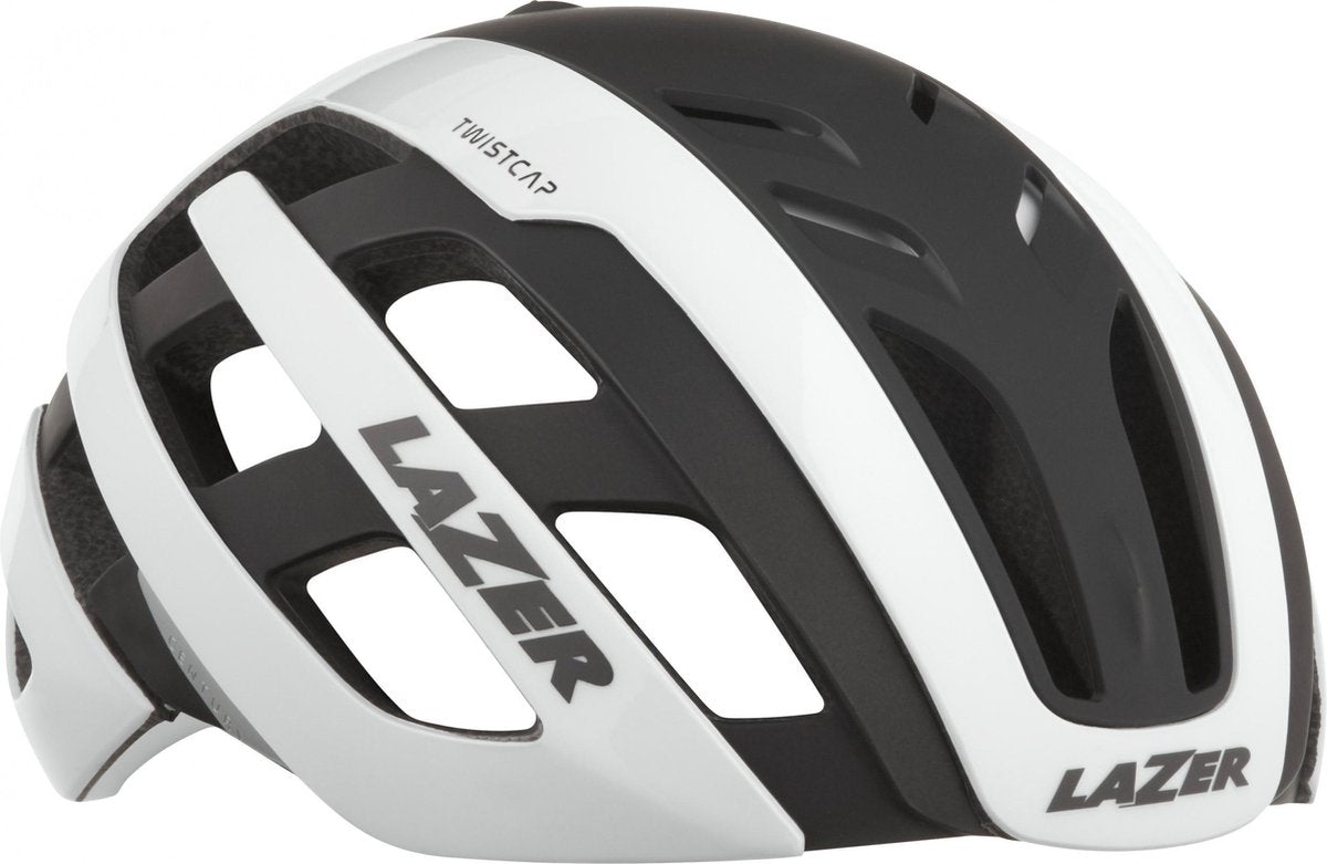 Lazer Fietshelm Century Led Unisex Wit/zwart Maat 52-56 Cm