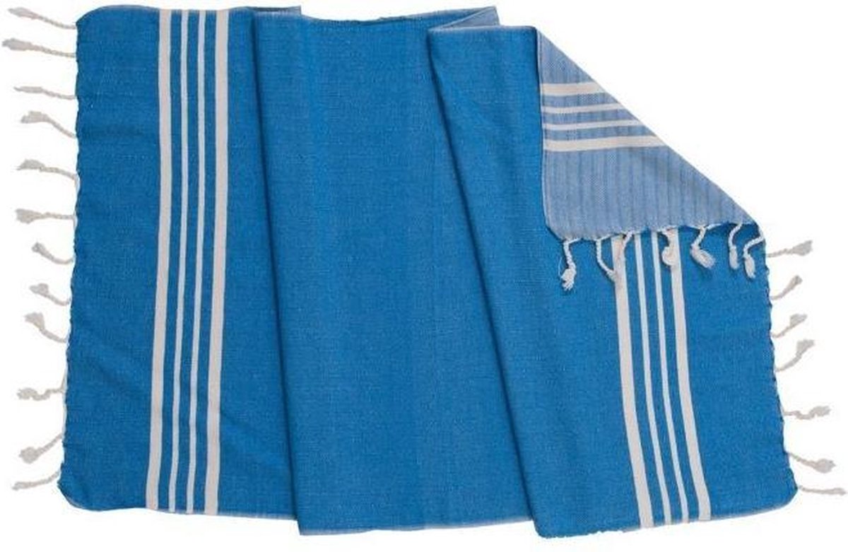 Gastendoek Krem Sultan Blue - 30x50cm - Toilet Handdoek - Kleine Handdoek - Wc Handdoek - Gastenhanddoek