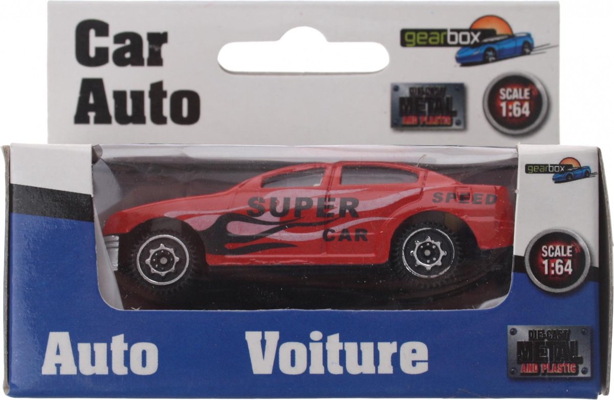Gearbox Voertuig Supercar Rood Staal 8 Cm