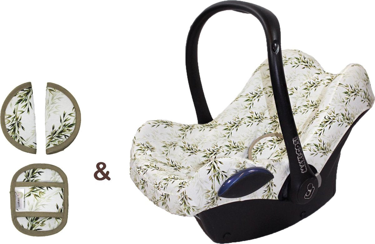 Wallabiezzz - SET - Maxi Cosi hoes & Gordelbeschermers - Cabriofix