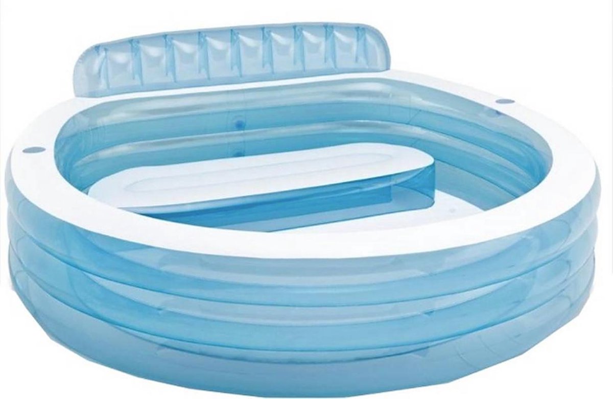 Intex Familie Zwembad  - Opblaasbaar Zwembad - Lounge Zwembad - Buiten Zwembad - Zitbank - Family Lounge Pool - Tuin Zwembad