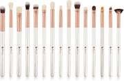 Dermarolling 15-Delige Witte Make Up Kwasten Set DF1536