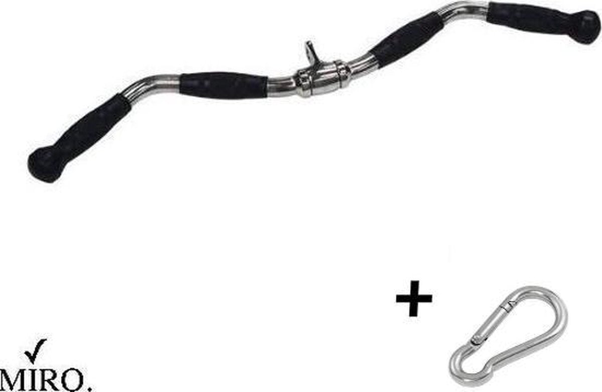 MIRO Curl Stang Bar Multifunctioneel 75 CM Bicep & Tricep + Gratis Karabijnhaak