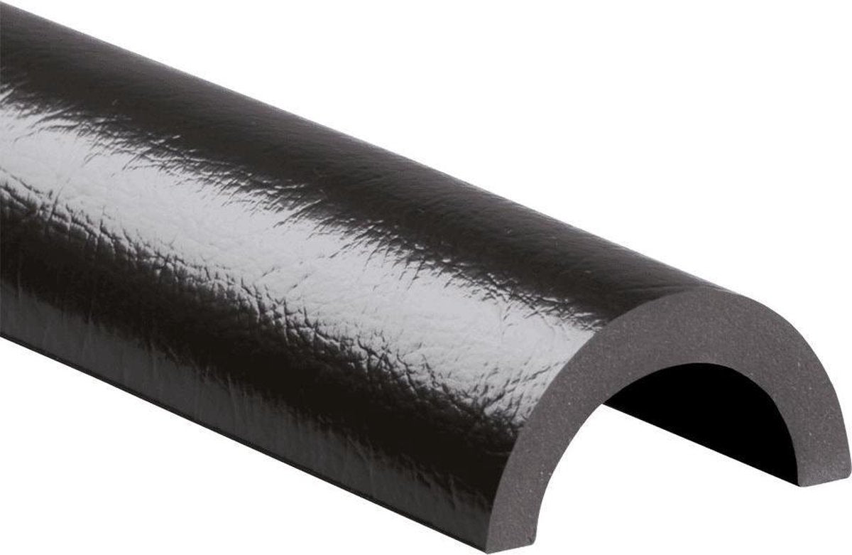 Stootrand leidingprofiel Type R2 lengte 1 m Zwart