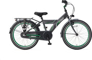 Supersuper Funjet N3 Kinderfiets - 22 inch - 3 versnellingen - Groen/Grijs