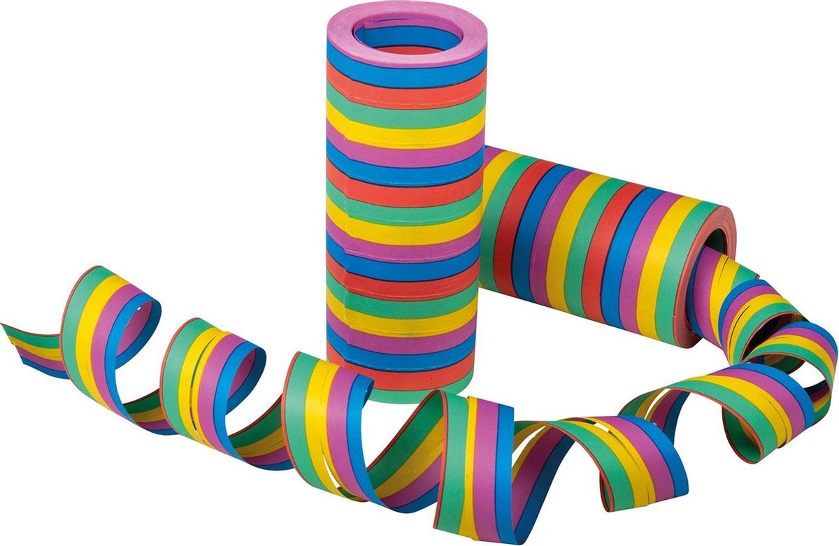 Tib Serpentines Strepen 15 Meter Papier 2 Stuks