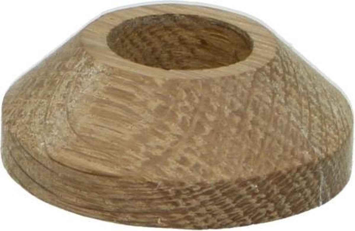 Rozet Ø 22 mm eiken gerookt wit geolied
