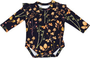 Misioo Forest Meadow Romper - planten - kinderkleding - romper baby - bloemen - babykleertjes - baby -Maat 68/74