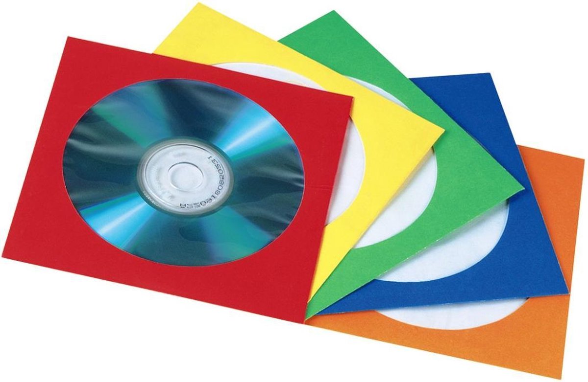 Hama 00078369 CD-doosje Opbergmap/sleeve 1 schijven Multi kleuren