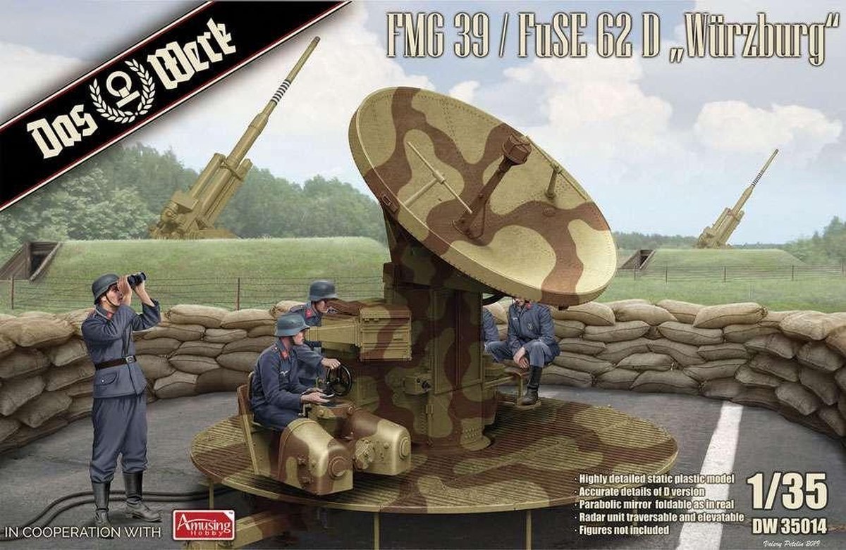 1:35 Das Werk 35014 FMG 39 / FuSE 62 D Würzburg Plastic kit