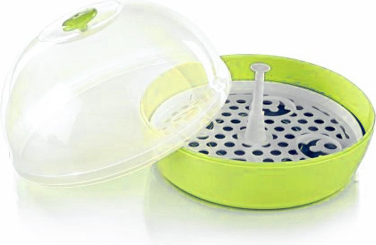 Nuby stoom sterilisator lime groen