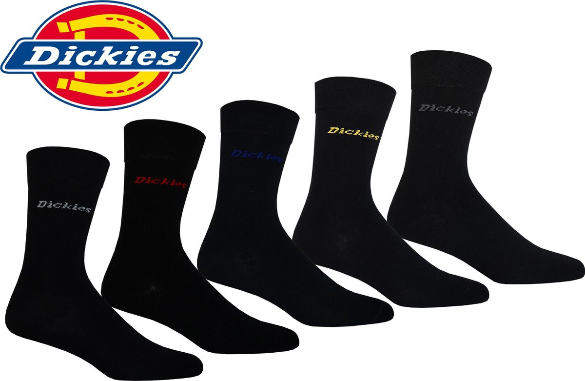 DICKIES SOKKEN - DICKIES Classical sokken - 39/42 - zwart - 5 paar