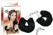 Bad Kitty - Pluche Handboeien voor de Gevoelige Polsen - Zwart