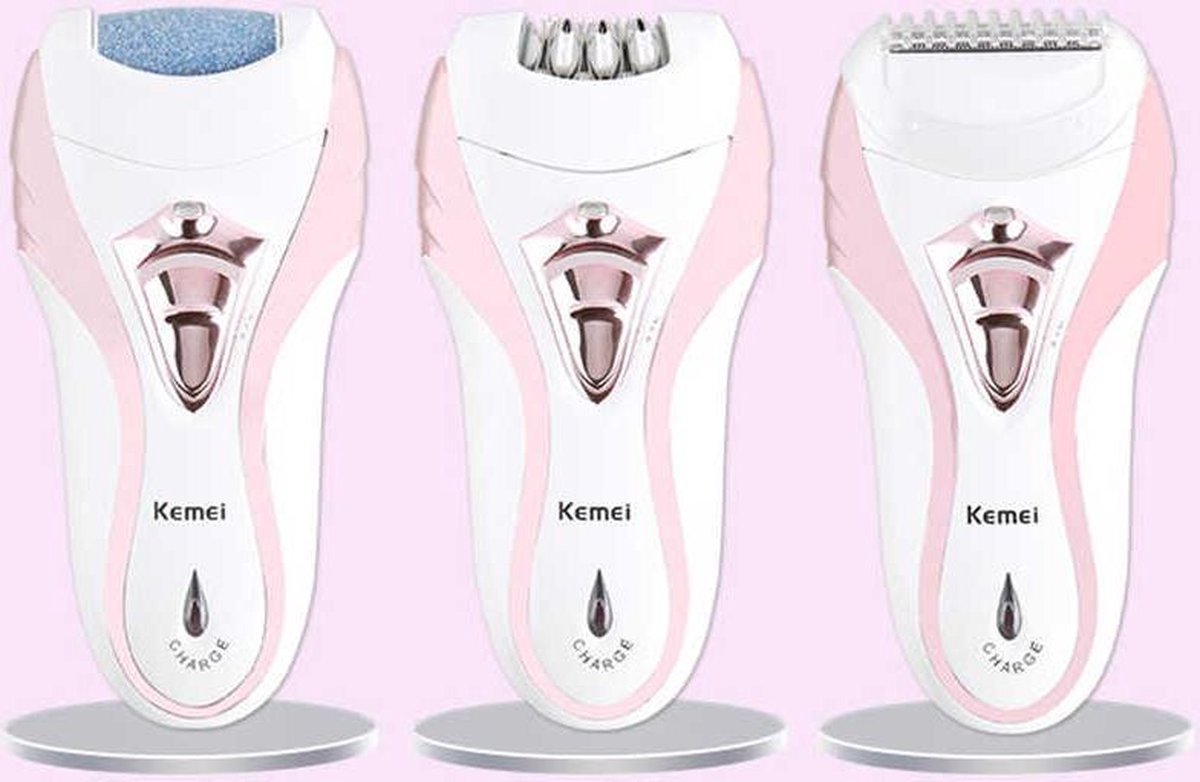 Kemei KM 5201 - Lady Shaver - Epilator - Eelt Verwijderaar - Waterdicht - Oplaadbaar - 4 in 1