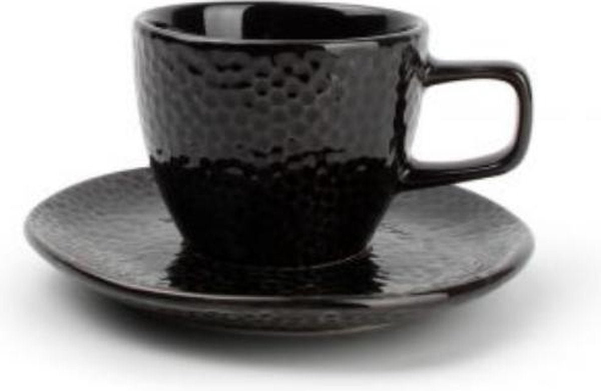 S&P - MIELO - Black - Kop-en-schotel - 10 cl - Set van 4
