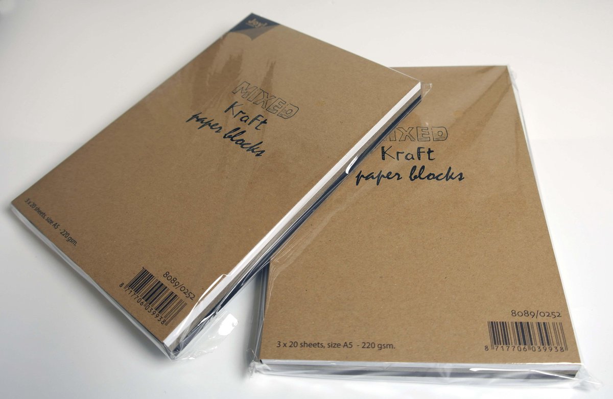 2X Mixed Kraft Paperbloc A6 - handlettering 1000/0014