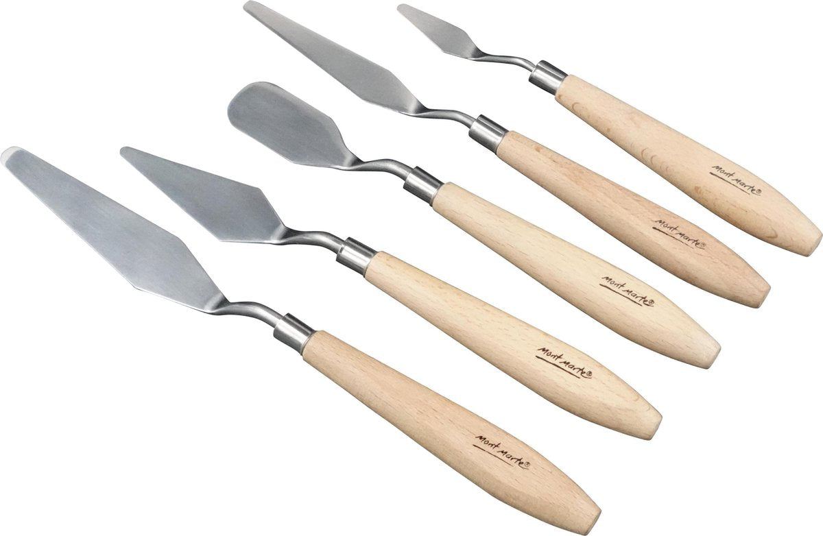 Mont Marte® palette messen set RVS - 5 stuks