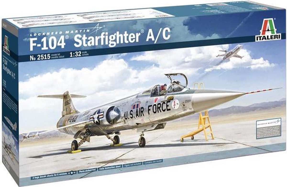 Italeri - F-104 A/c Starfighter 1:32 (?/20) * - ITA2515S - modelbouwsets