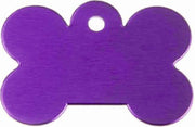 Hondenpenning klein paars | 1 zijde graveren | 31x21 mm