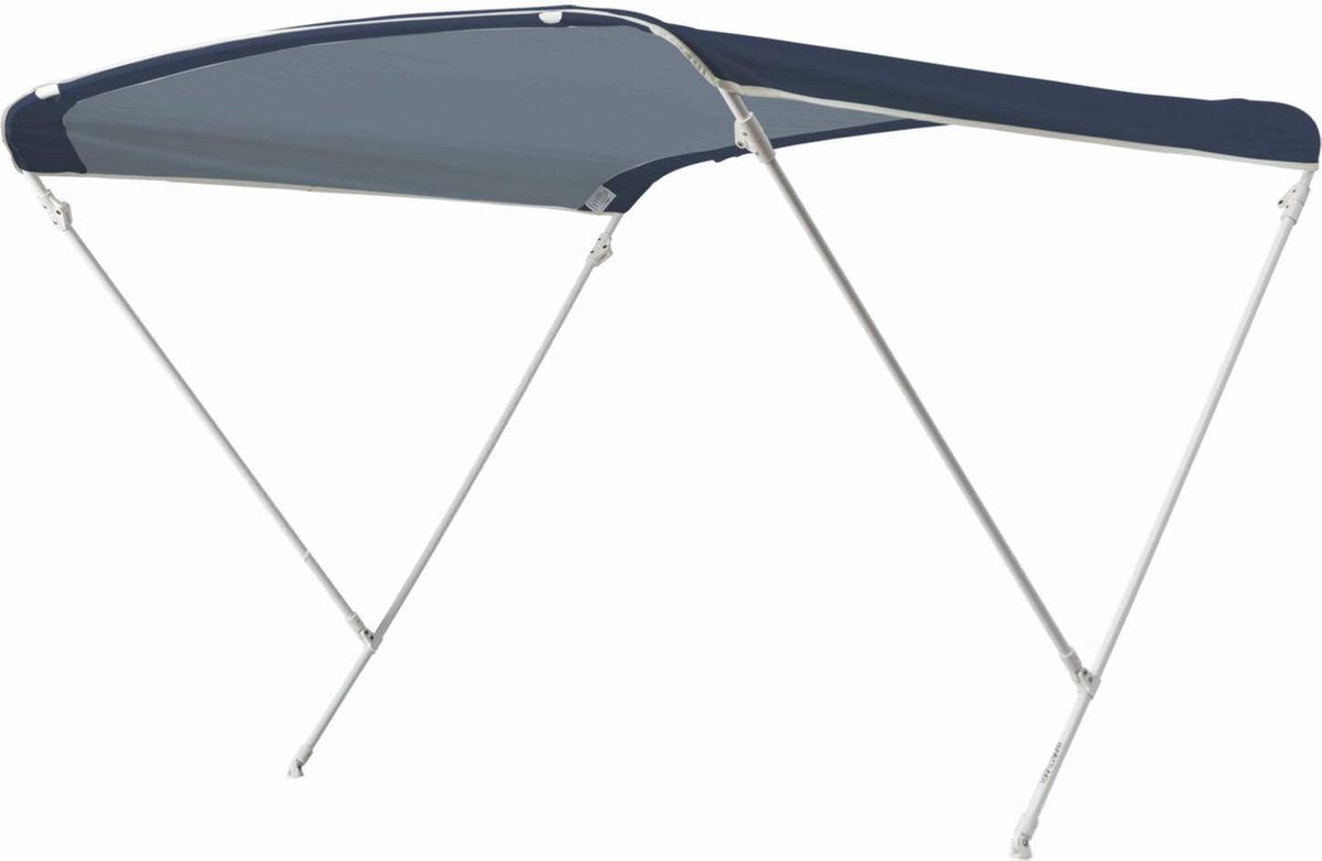 Aluminium Blauwe Biminitop Type Elegance - 2 bogen (L 170 cm x B 150 cm x H 140 cm)