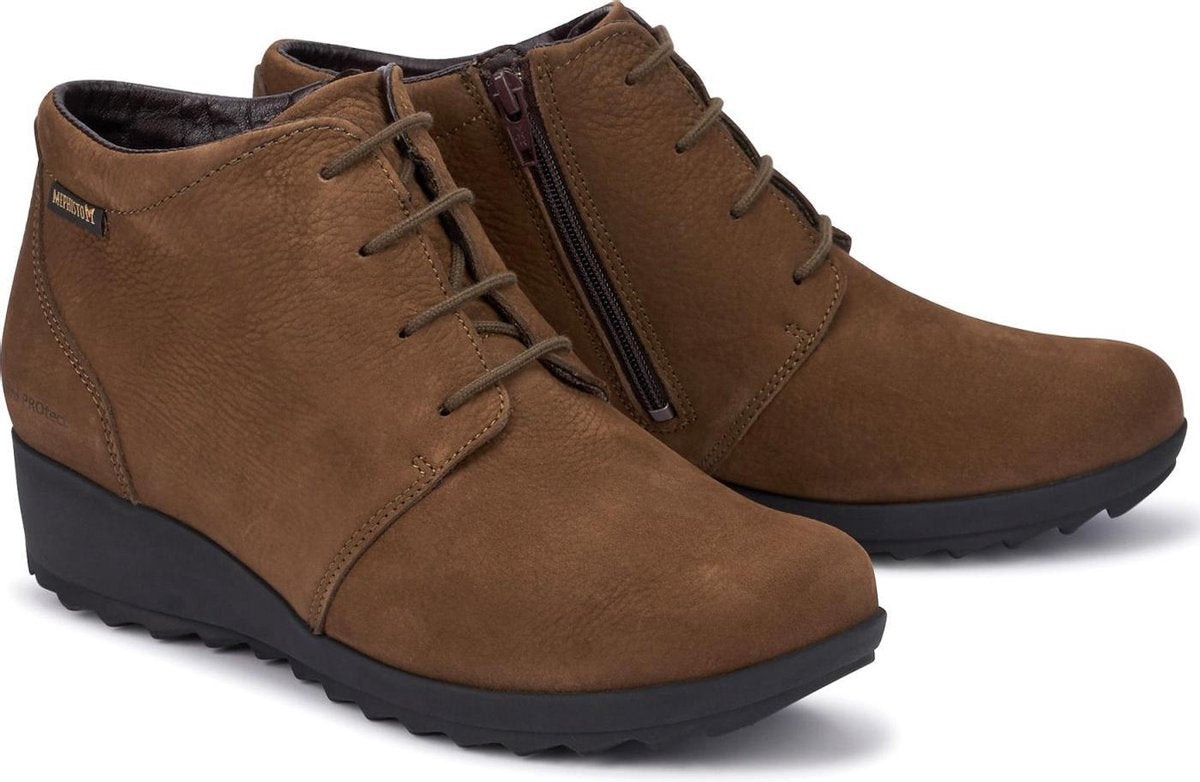 Mephisto ATHINA Dames Enkellaars - Bruin - Maat 37.5