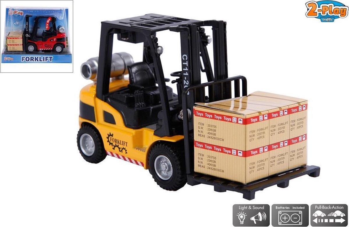 2-Play Traffic - Heftruck met licht en geluid