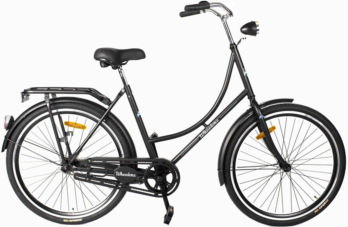 Wheelerz omafiets classic eco 26 inch matzwart | unisex | rijklaar