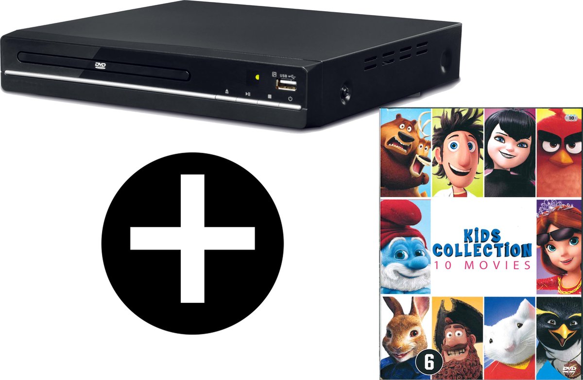 Denver DVH-7787 - DVD speler met HDMI - DVD films - 10 films - (Smurfen