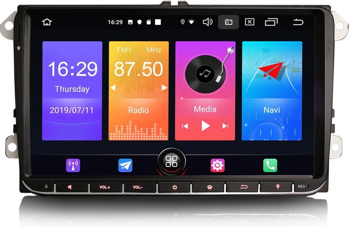 RNS 510 Android 10 Autoradio Navigatie | Volkswagen | Seat | Skoda
