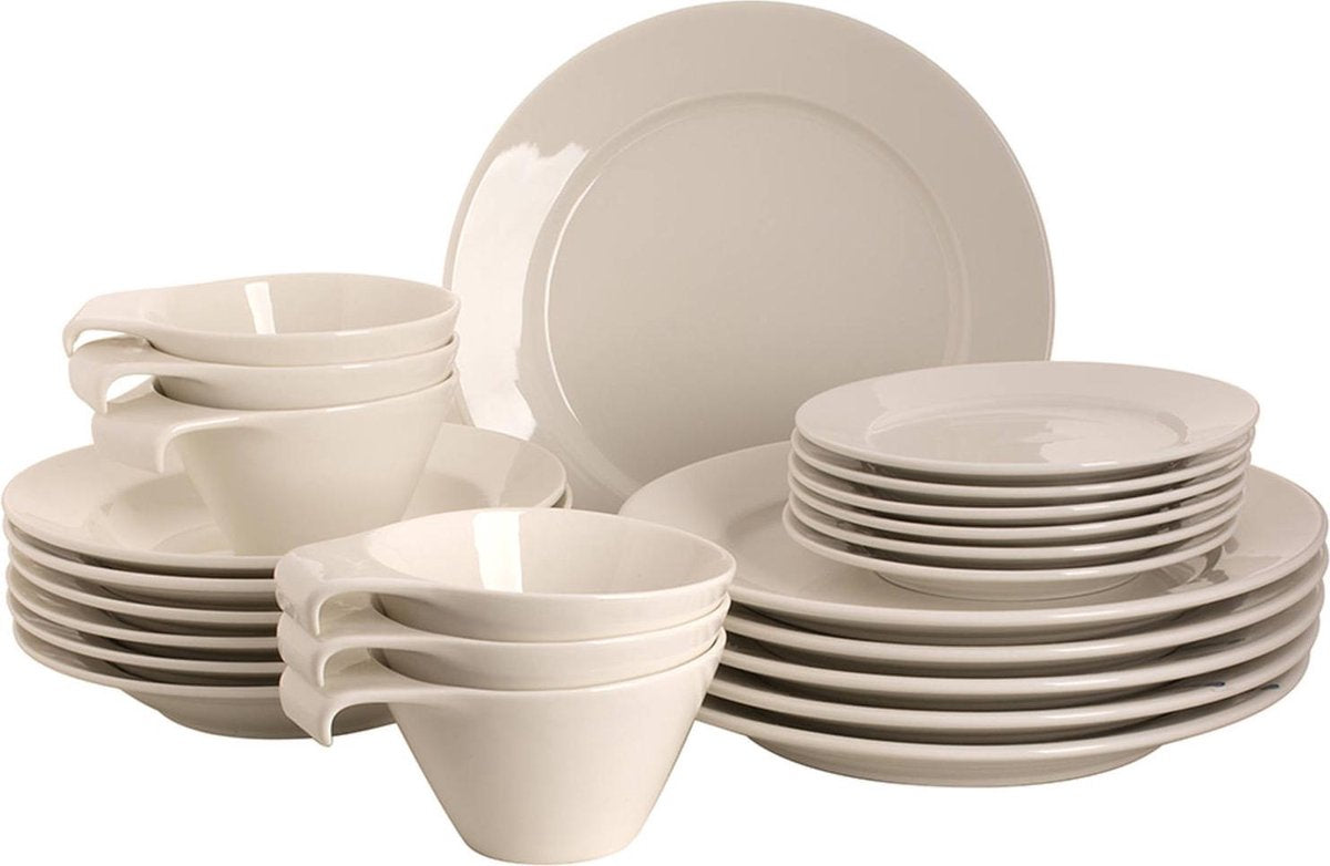 Palmer Serviesset Royal Ivory Porselein 6-persoons 24-delig Offwhite