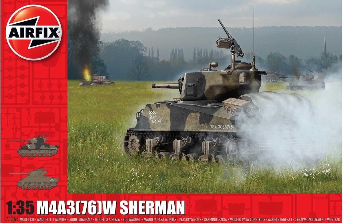 Airfix - M4a3(76)w Battle Of The Bulge (1/20) *
