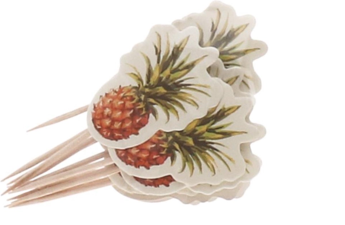Cocktailprikkers ananas 12 stuks