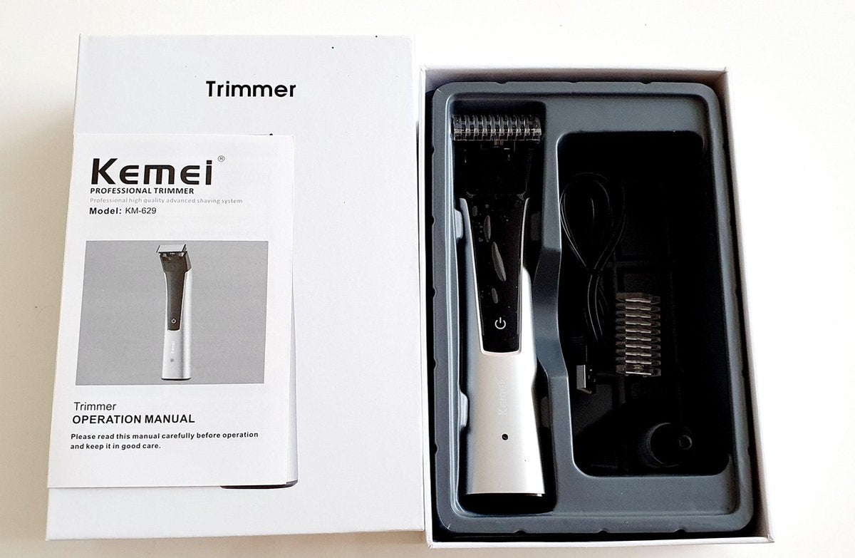 Kemei-629 Professionele Trimmer Elektrische Tondeuse Oplaadbare Haar Snijmachine Waterdicht Kapsel Voor Mannen