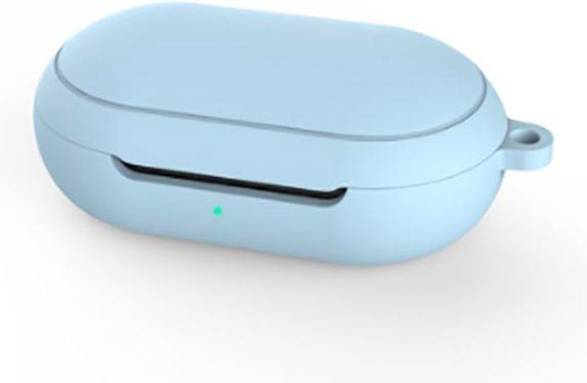 Samsung Galaxy Buds Siliconen Hoesje Licht Blauw - siliconen Case Buds