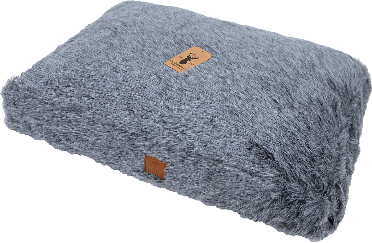 Boony 'Est 1941' ligkussen badger grey