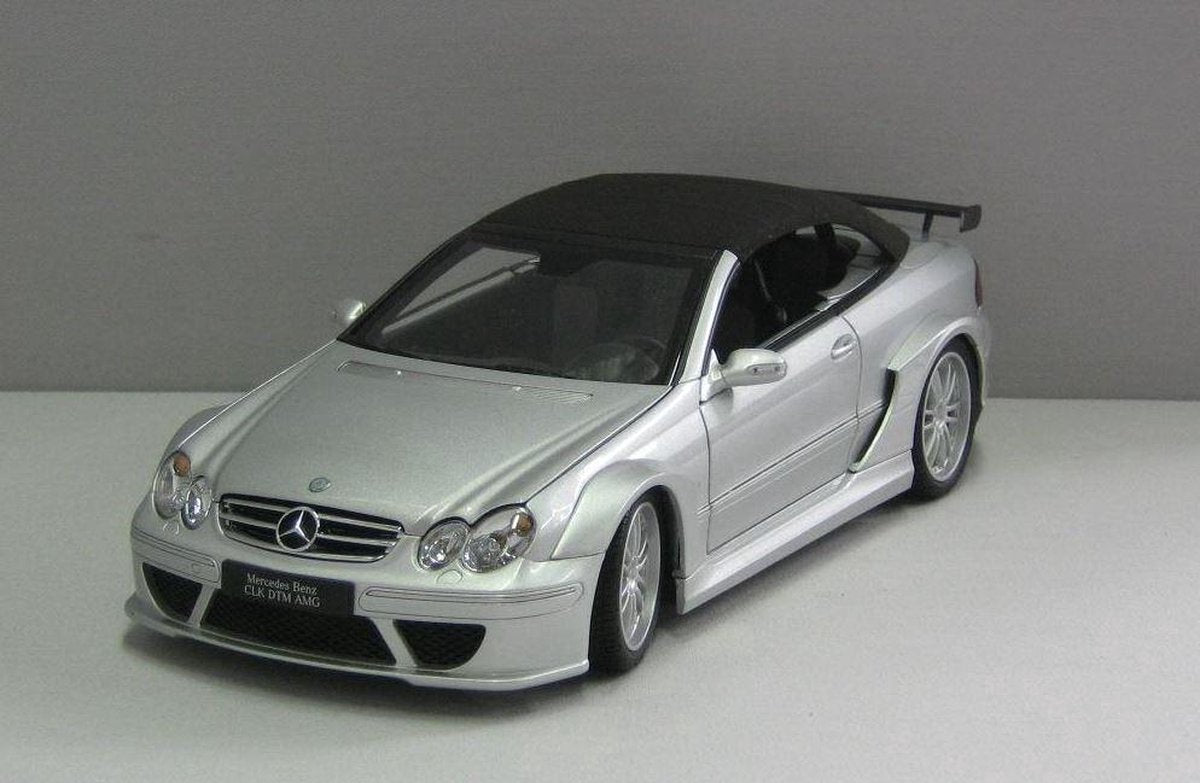 Mercedes-Benz CLK DTM AMG Cabriolet 1:18 Kyosho Zilver 08462S
