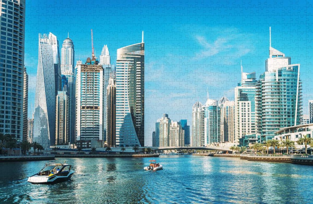 Skyline van Dubai - Puzzel 1000 stukjes