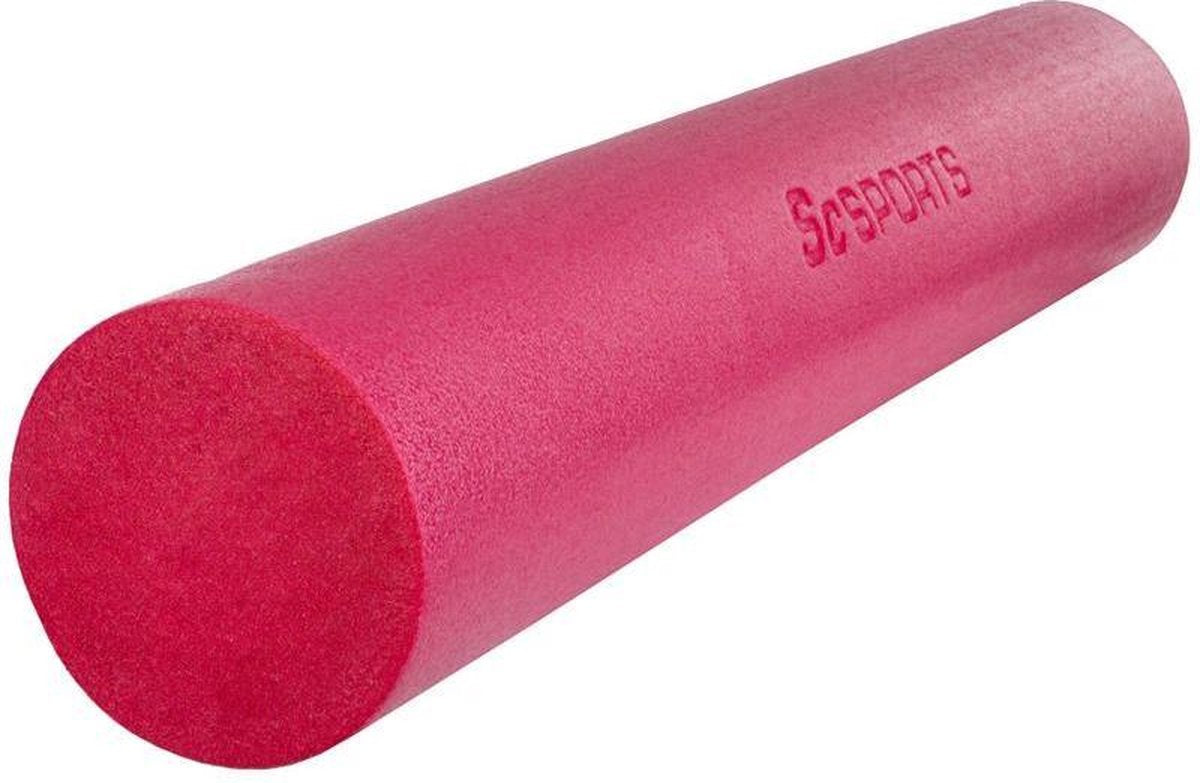 ScSPORTS® Yoga roller - Foam roller - 90 x 15 cm - Roze