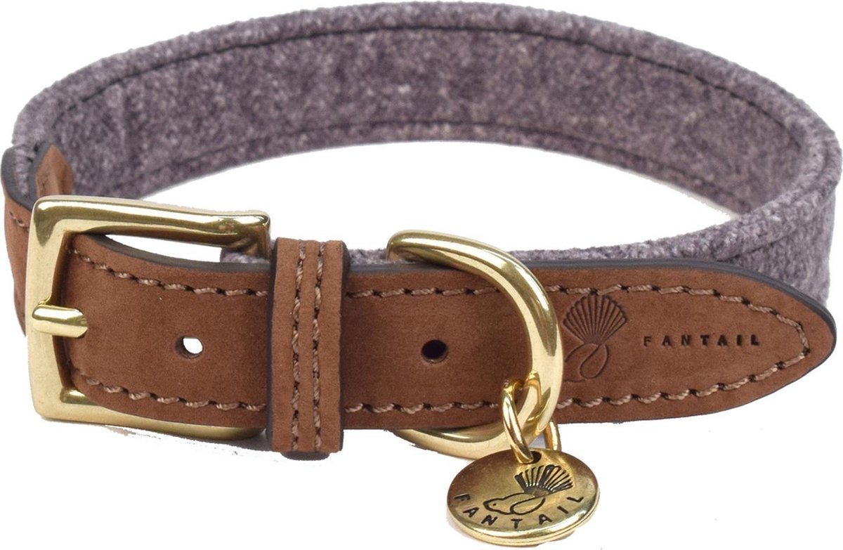 Fantail Halsband Blend Donkergrijs - Hondenhalsband - 40 cm