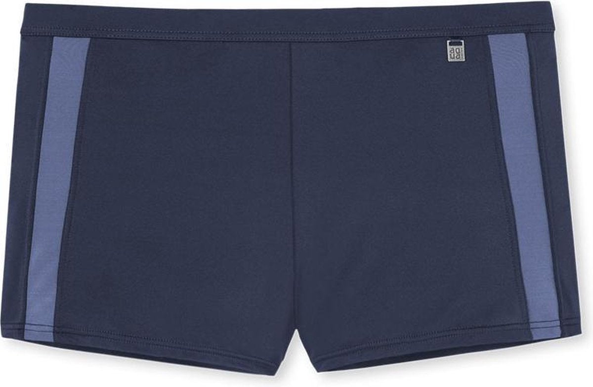 Schiesser - Heren - Zwembroek Zwart met Streep - Blauw - XXXL