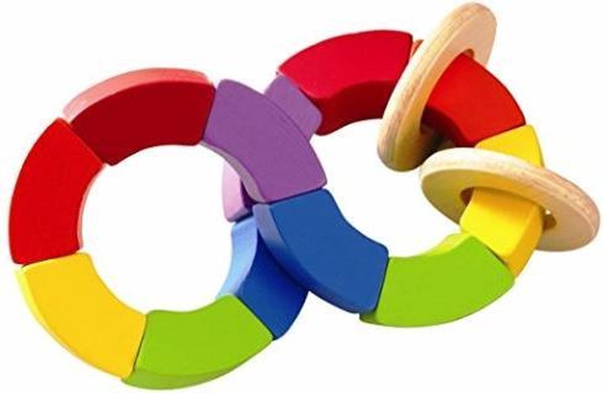 Twisty moby houten rammelaar