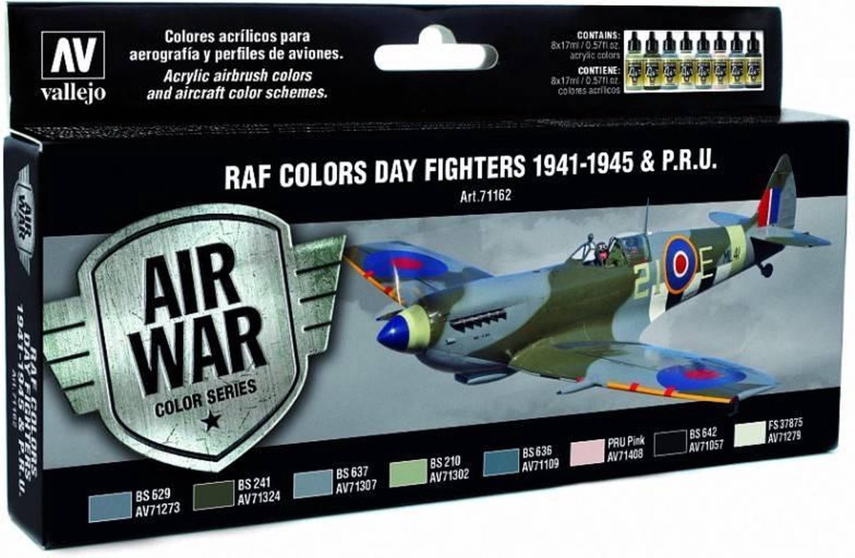 Model Air WWII RAF Day Fighters Colors - 8 kleuren - 17ml - 71162