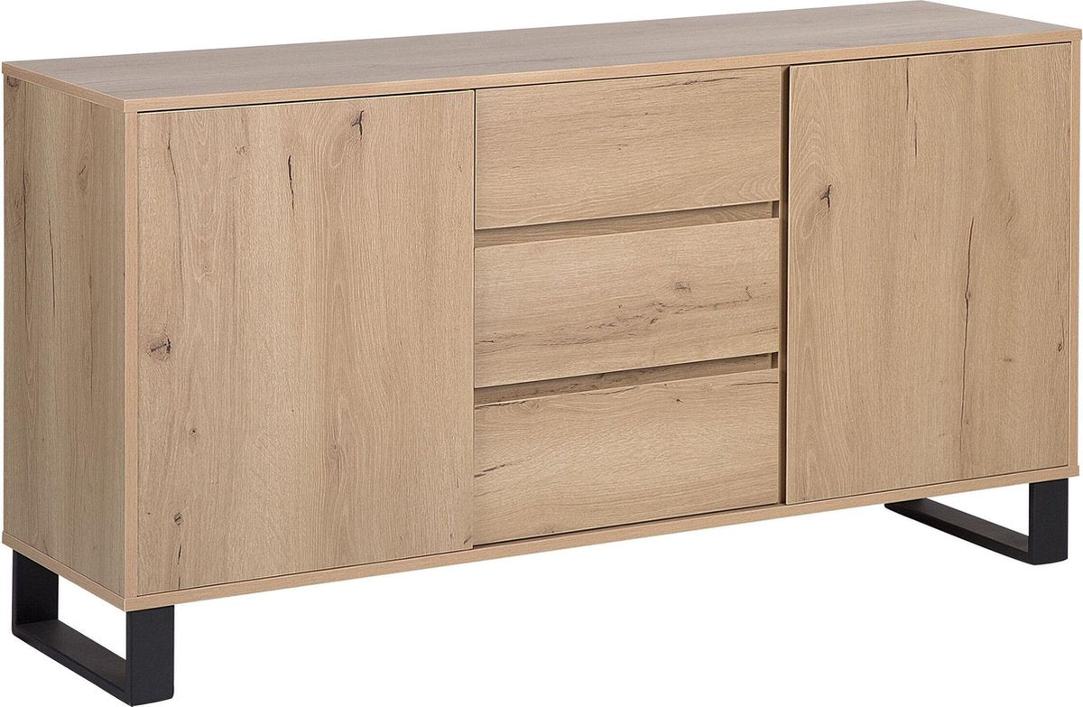 Beliani ELDA - Dressoir - lichte houtkleur - spaanplaat